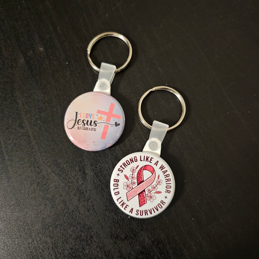 1.25" Keychains or Zipper-Pull – Tiny Charm, Big Personality (Market Listing)