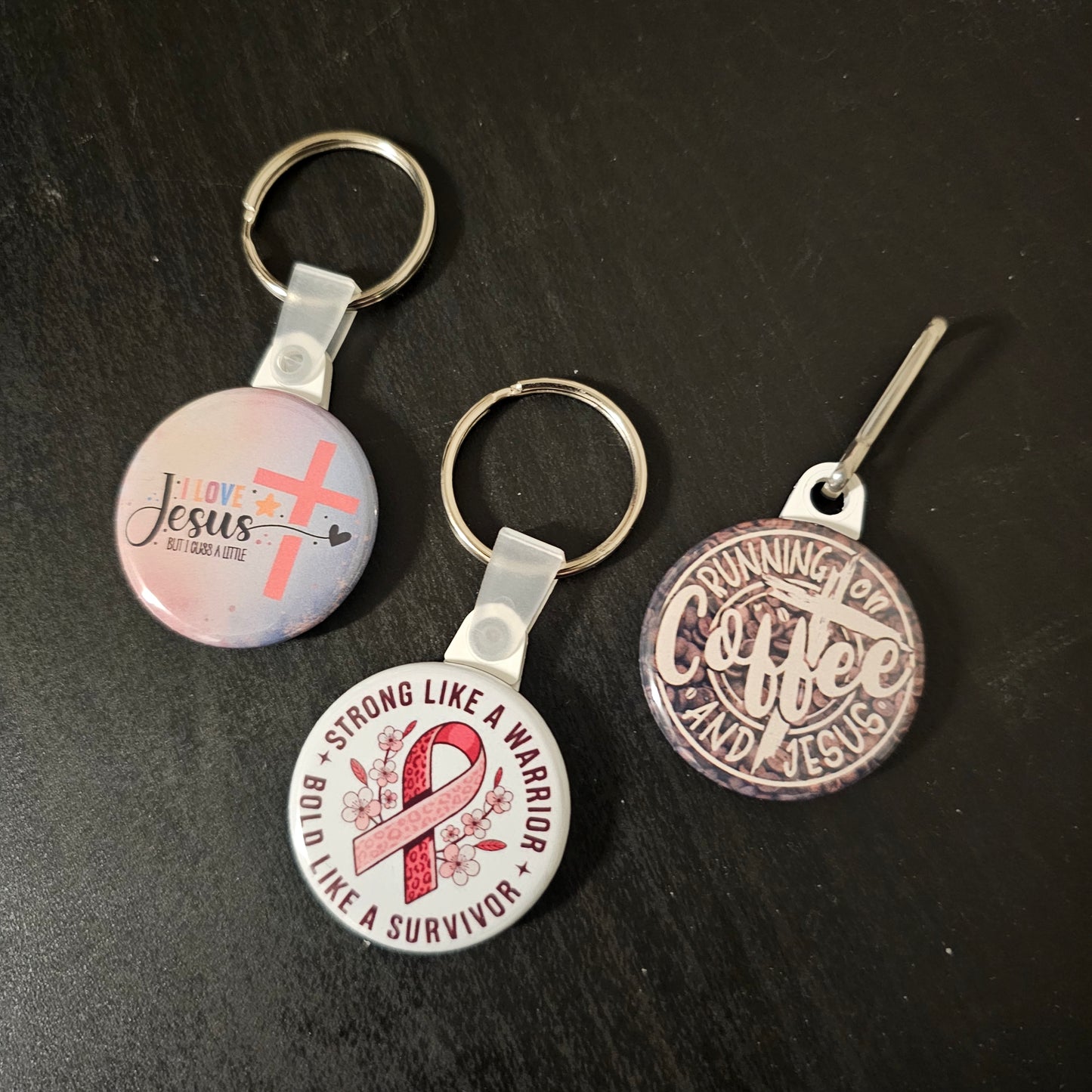 1.25" Keychains or Zipper-Pull – Tiny Charm, Big Personality (Market Listing)