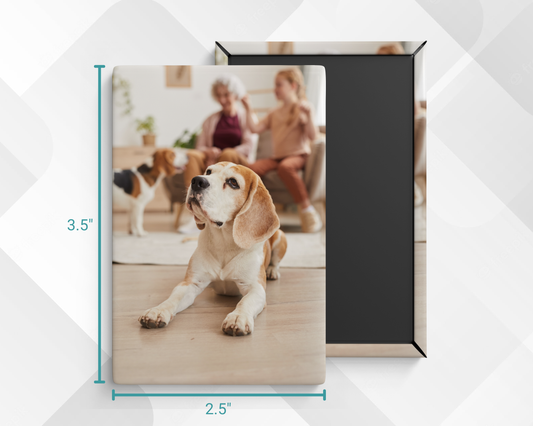 Custom 2.5" x 3.5" Magnet (Portrait) – Add Your Image (Market Listing)